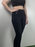 Calça Legging Feminina com Recorte Poliamida e Elastano Zero Transparência | Preta na internet