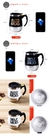 Caneca magnética, aço inoxidável criativo, café leit - loja online
