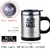 Caneca magnética, aço inoxidável criativo, café leit