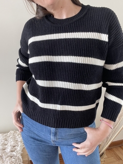 Sweater doble hilo rayado