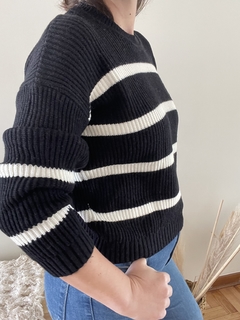 Sweater doble hilo rayado - comprar online
