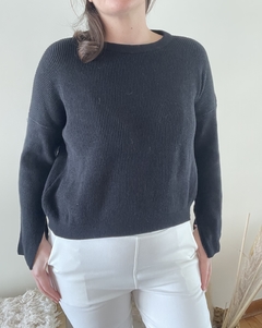 Sweater con corte en puños - comprar online