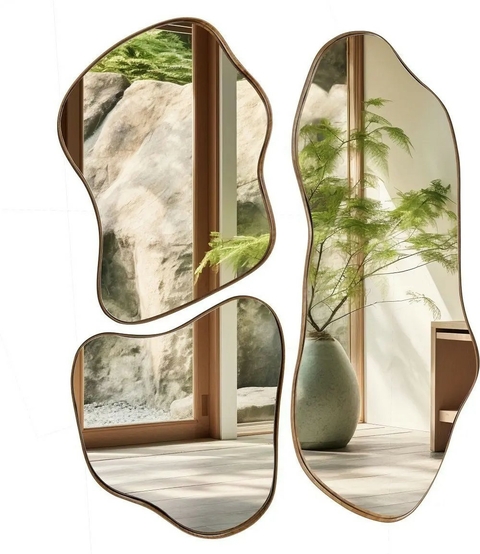Conjunto de Espelhos Orgânicos Slim