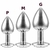 PLUG ANAL DE AÇO INOXIDÁVEL CÔNICO COM CRISTAL ARREDONDADO RED SEXY IMPORT - comprar online