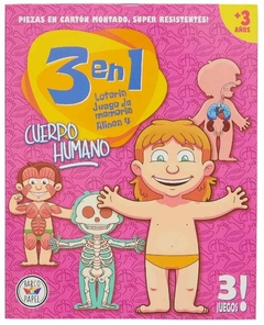 JUEGO DE MESA 3 EN 1 - CUERPO HUMANO