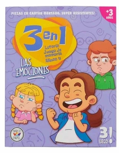 JUEGO DE MESA 3 EN 1 - LAS EMOCIONES