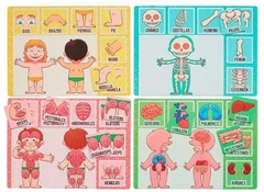 JUEGO DE MESA 3 EN 1 - CUERPO HUMANO - tienda online