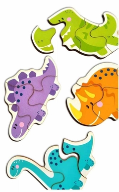 DINO - Rompecabezas 3 y 4 piezas en internet