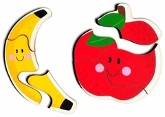 FRUTAS - Rompecabezas 3 y 4 piezas en internet
