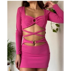 Vestido pink fallado