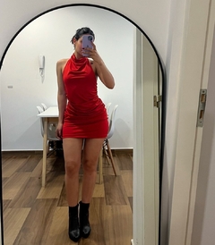 Vestido buche rojo - comprar online