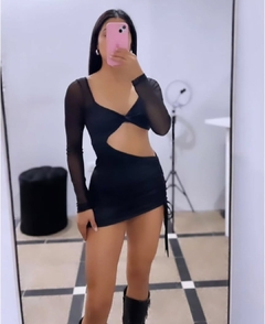 vestido moño tul - comprar online