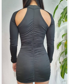 vestido frunces black - Cabrona cba