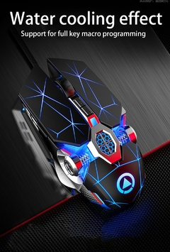 Mouse Gamer Com Fio Profissional, 6 Botões, 3200DPI, LED. - Estilo Tech