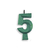 Vela Concept Glitter - Verde - nº5 - unidade