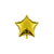 Balão Estrela 4" - metalizado - Dourado - unidade