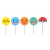 Toppers para Doces e Salgados Pocket Monsters - cartonagem - 08 unidades