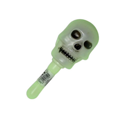 Maraca Caveira Neon Mini Chocalho - unidade