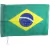 Bandeira do Brasil 60 x 90 cm - sem haste - tecido - unidade