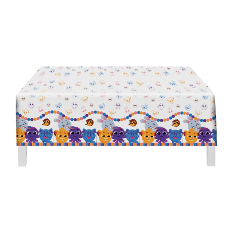 Toalha de Mesa Plástica Bolofofos 1,20 m x 1,80 m - unidade