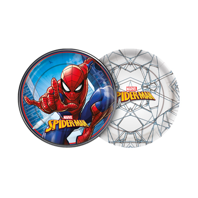 Prato 18 cm Spider Man Animação - 12 unidades