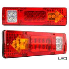 Par Lanterna Led traseira Caminhão Carreta Sinaleira 12/24V - comprar online