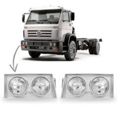 Farol Principal VW Titan Duplo ano 2000 á 2002 Pradolux - comprar online