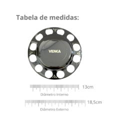 Par Sobre Tampa Cromada Cubo Tração VW Delivery Sem Emblema