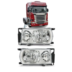 Farol Principal Scania H7/H1 PGR S4 S5 Sem Pisca Nino - comprar online