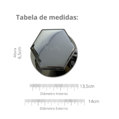 Par Sobre Tampa Cromada Cubo Dianteira Iveco Sem Emblema