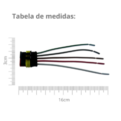 Conector 5 Vias Lanterna Traseira Caminhões e Carretas - loja online