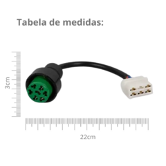 Conector Chicote Lanterna Traseira Facchini 5 Vias - loja online