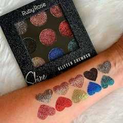 Paleta glitter cremoso ruby rose