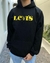 BUZO LEVIS BLACK YELLOW LETTERS