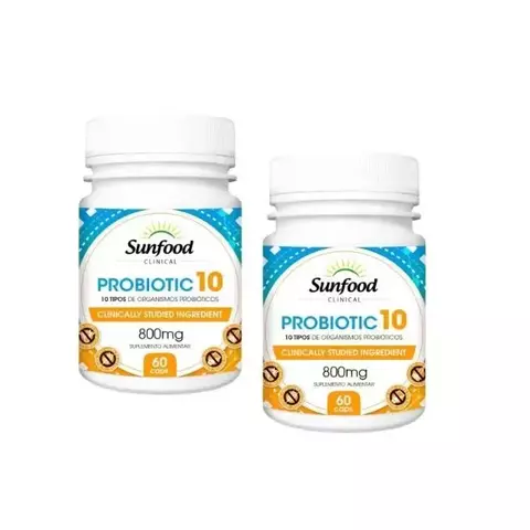 PROBIOTIC 10 800MG SUNFOOD 60 CAPS
