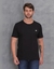 CAMISETA ECKO BASICA PRETA SIMBOLO NO PEITO - PLUSX