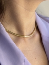 Choker Snake Banhada a Ouro 18k