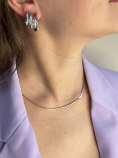Choker Fita Banhada a Prata - comprar online