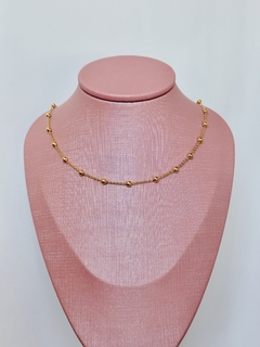 Choker Bolinhas Banhado a Ouro 18k na internet