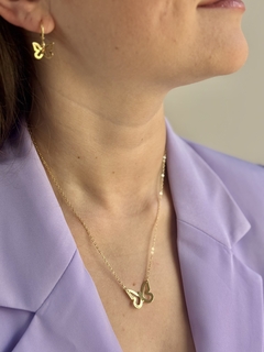 Colar Borboleta Banhado a Ouro 18k - comprar online