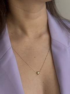Escapulário Olho Grego + Coração Banhado a Ouro 18k - comprar online