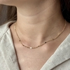 Choker Elos Grume Coração Banhada a Ouro 18k