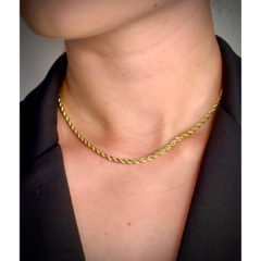 Choker cordão baiano banhado a ouro 18k