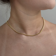 Choker Elos Correntaria Banhado a Ouro 18k - comprar online