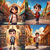 Mochila Infantil - Detalhes 3D 4 compartimentos