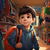 Imagem do Mochila Infantil - Detalhes 3D 4 compartimentos