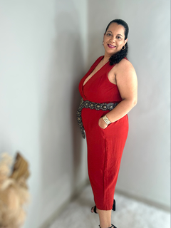 Macação Pantacurt JULIANA - Corredor Da Moda Plus Size