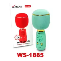 Microfone Bluetooth Karaoke Fm Usb C/ Caixa - Xtard