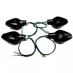 Imagem do Kit 4 Pisca Seta Mini Titan 125 150 160 Bros Cb 300 Twister 250 Fumê 2014 2015 2016 2017 2018 2019 2020 2021 2022 Escurecido Piscas Setas