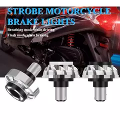 1PC Luz LED De Aviso Estroboscópico De Motocicleta De Freio Do Motor Travagem Da Cauda Flash Traseiro RGB Angel Eyes 12V - loja online